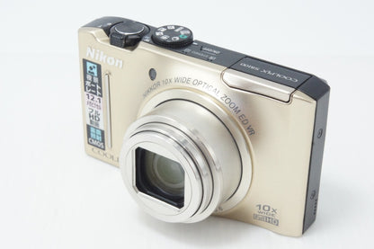 美品 Nikon ニコン COOLPIX S8100 コンパクトデジタルカメラ プレシャスゴールド 260706c