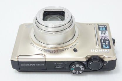 美品 Nikon ニコン COOLPIX S8100 コンパクトデジタルカメラ プレシャスゴールド 260706c