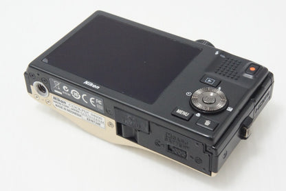 美品 Nikon ニコン COOLPIX S8100 コンパクトデジタルカメラ プレシャスゴールド 260706c
