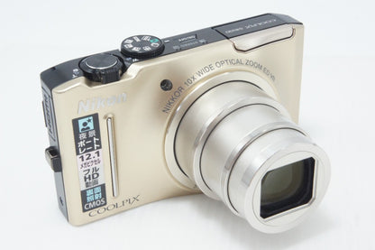 美品 Nikon ニコン COOLPIX S8100 コンパクトデジタルカメラ プレシャスゴールド 260706c