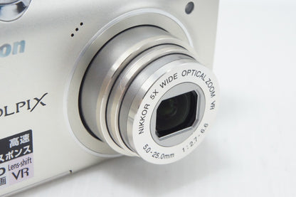 美品 Nikon ニコン COOLPIX S5100 コンパクトデジタルカメラ ウォームシルバー 260706m