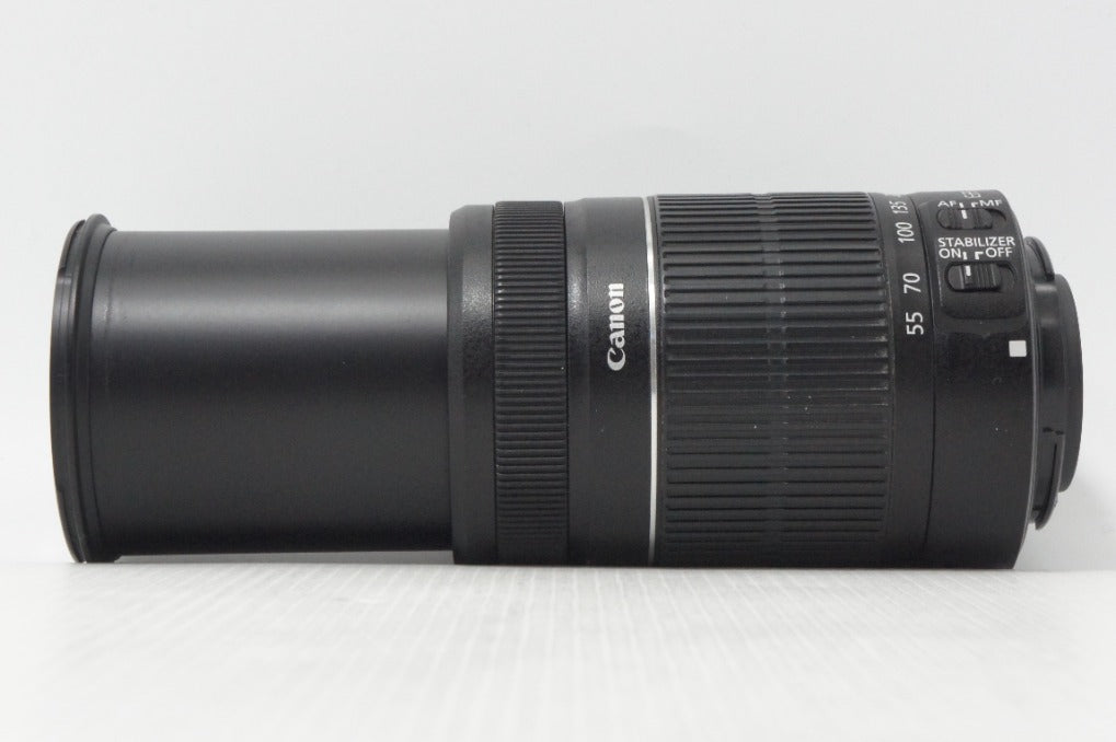 良品 Canon キヤノン EF-S 55-250mm F4-5.6 IS II APS-C ズームレンズ 260708aa