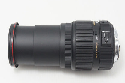 良品 SIGMA シグマ 18-200mm F3.5-6.3 II DC OS HSM Canon キヤノン EFマウント APS-C ズームレンズ フード付 260708ah