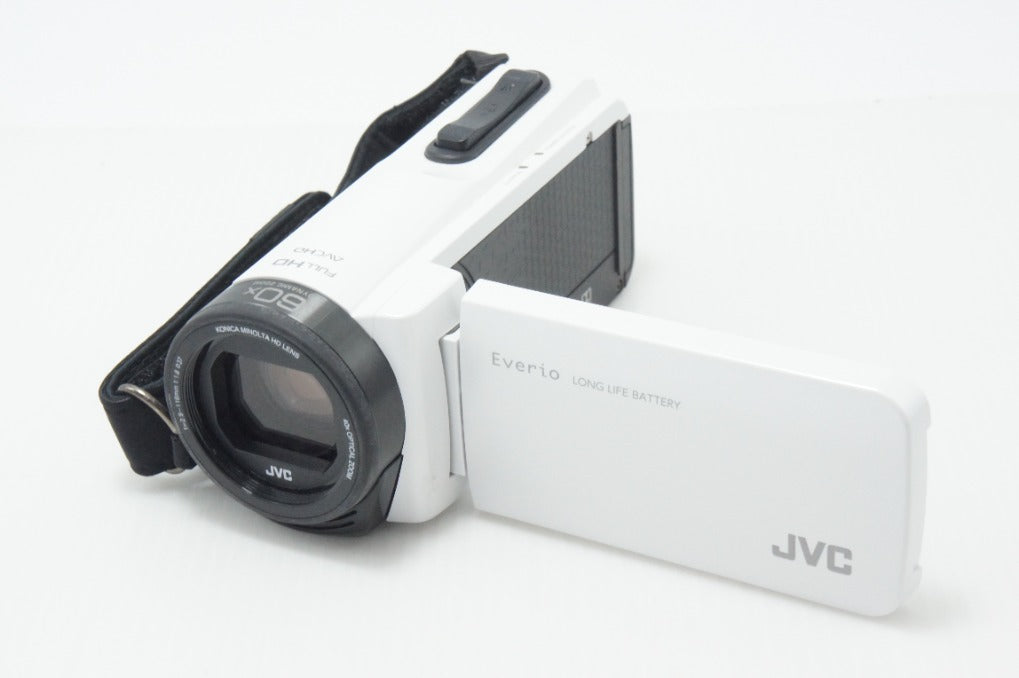 美品 JVC ケンウッド GZ-F270 デジタルビデオカメラ ホワイト 260708am