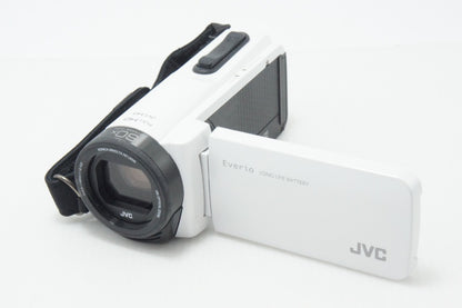 美品 JVC ケンウッド GZ-F270 デジタルビデオカメラ ホワイト 260708am