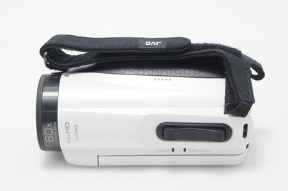 美品 JVC ケンウッド GZ-F270 デジタルビデオカメラ ホワイト 260708am