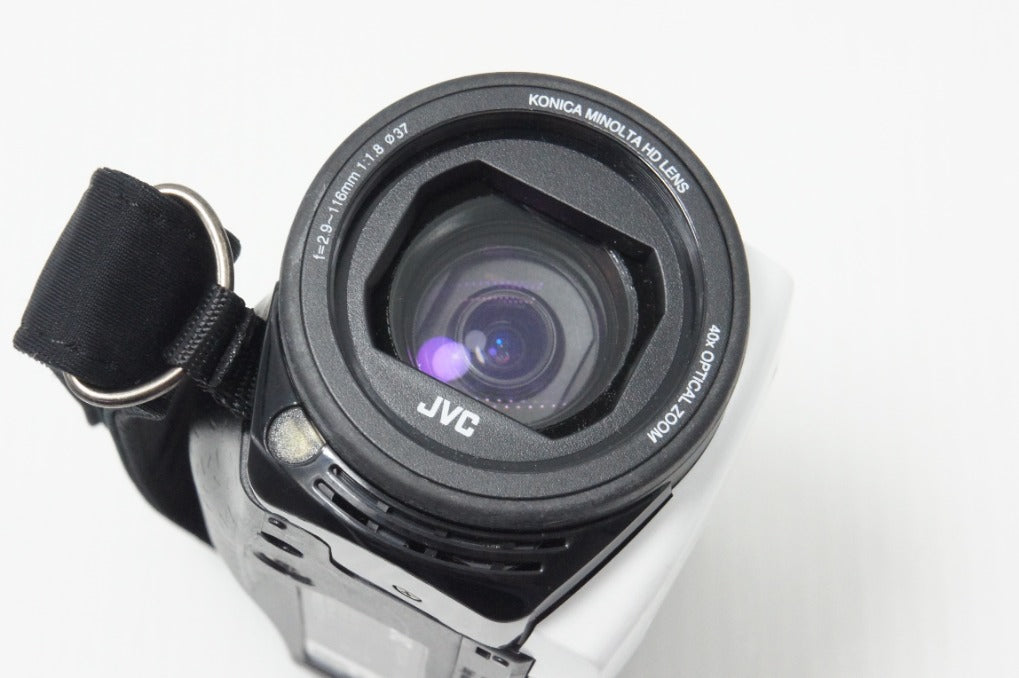 美品 JVC ケンウッド GZ-F270 デジタルビデオカメラ ホワイト 260708am