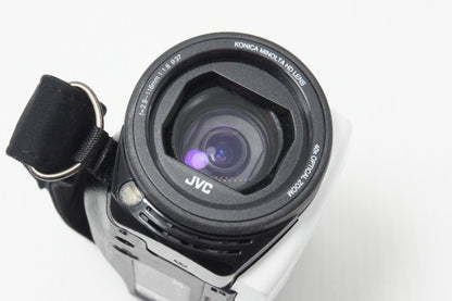 美品 JVC ケンウッド GZ-F270 デジタルビデオカメラ ホワイト 260708am