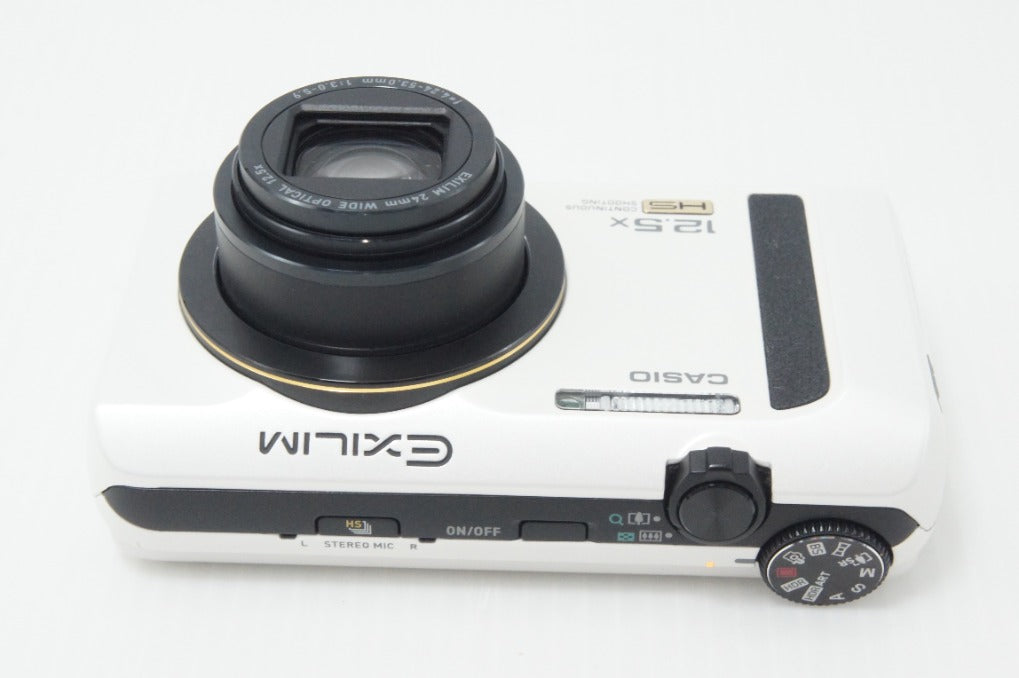 美品 CASIO カシオ EXILIM EX-ZR310 コンパクトデジタルカメラ ホワイト 260708ap