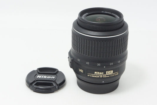 美品 Nikon ニコン AF-S DX NIKKOR 18-55mm F3.5-5.6G VR APS-C ズームレンズ 260708i