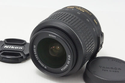 美品 Nikon ニコン AF-S DX NIKKOR 18-55mm F3.5-5.6G VR APS-C ズームレンズ 260708i