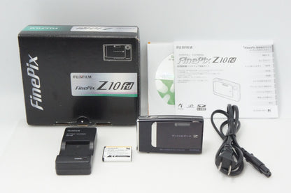 美品 FUJIFILM フジフィルム FinePix Z10fd コンパクトデジタルカメラ ブラック 元箱付 260708ib