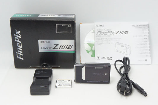 美品 FUJIFILM フジフィルム FinePix Z10fd コンパクトデジタルカメラ ブラック 元箱付 260708ib