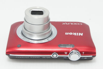 美品 Nikon ニコン COOLPIX S2900 コンパクトデジタルカメラ レッド 260708ic