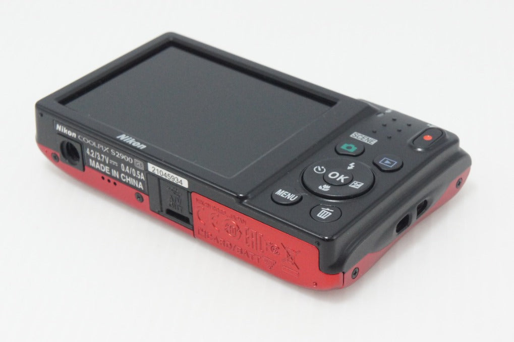 美品 Nikon ニコン COOLPIX S2900 コンパクトデジタルカメラ レッド 260708ic