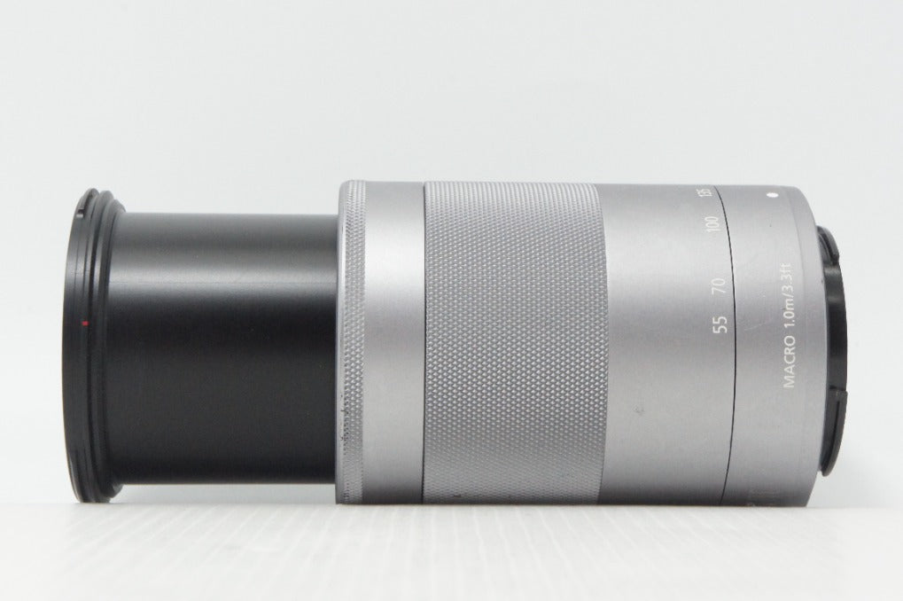良品 Canon キヤノン EF-M 55-200mm F4.5-6.3 IS STM シルバー APS-C