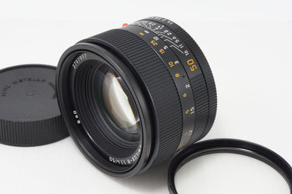 美品 LEICA ライカ SUMMILUX-R 50mm F1.4 ROM E60 Rマウント 単焦点レンズ フィルター 元箱付 260708z