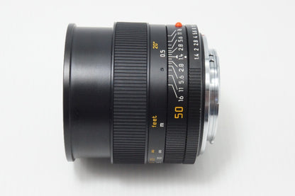 美品 LEICA ライカ SUMMILUX-R 50mm F1.4 ROM E60 Rマウント 単焦点レンズ フィルター 元箱付 260708z