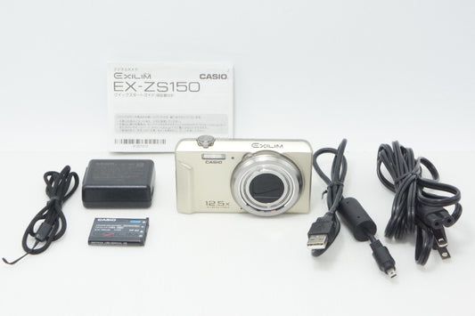 良品 CASIO カシオ EXILIM EX-ZS150 コンパクトデジタルカメラ ゴールド 260709e