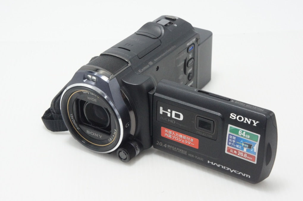美品 SONY ソニー デジタルビデオカメラ HANDYCAM HDR-PJ630V ブラック 260710g