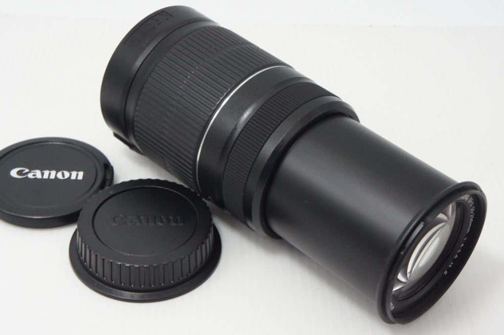 美品 Canon キヤノン EF-S 55-250mm F4-5.6 IS II ズームレンズ APS-C キット用白箱付 260710o