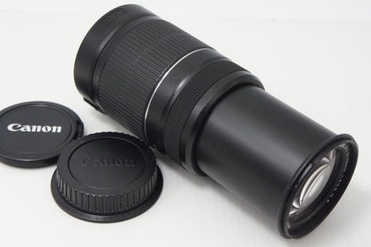 美品 Canon キヤノン EF-S 55-250mm F4-5.6 IS II ズームレンズ APS-C キット用白箱付 260710o
