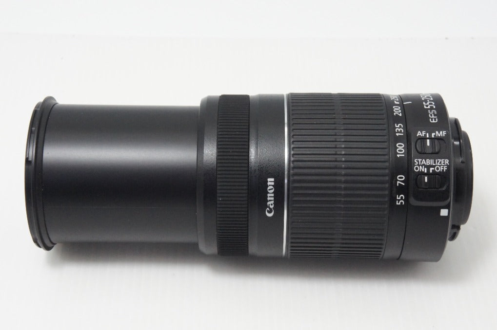 美品 Canon キヤノン EF-S 55-250mm F4-5.6 IS II ズームレンズ APS-C キット用白箱付 260710o