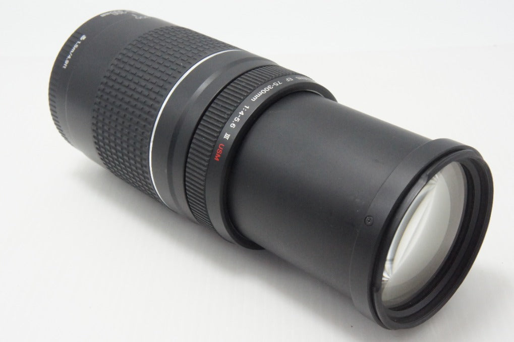 Canon キヤノン EF 75-300mm F4-5.6 III USM フルサイズ ズームレンズ ポーチ付 260710t