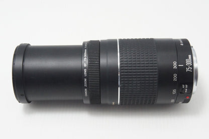 Canon キヤノン EF 75-300mm F4-5.6 III USM フルサイズ ズームレンズ ポーチ付 260710t