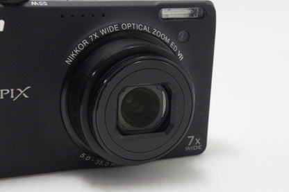 Nikon ニコン COOLPIX S6000 コンパクトデジタルカメラ ブラック 元箱付 260714ac