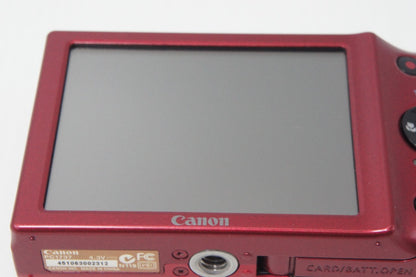 美品 Canon キヤノン PowerShot A3400 IS コンパクトデジタルカメラ レッド 元箱付 260714ad
