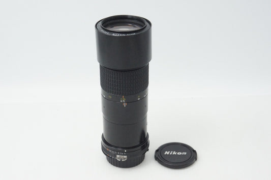 美品 Nikon ニコン Ai-S Micro Nikkor 200mm F4 IF MF 単焦点レンズ 260714ae