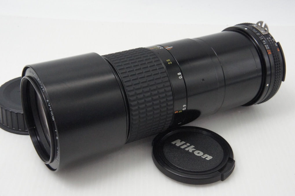 美品 Nikon ニコン Ai-S Micro Nikkor 200mm F4 IF MF 単焦点レンズ 260714ae