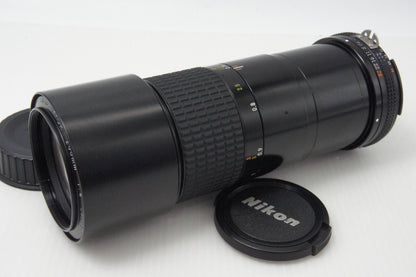 美品 Nikon ニコン Ai-S Micro Nikkor 200mm F4 IF MF 単焦点レンズ 260714ae