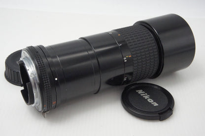美品 Nikon ニコン Ai-S Micro Nikkor 200mm F4 IF MF 単焦点レンズ 260714ae
