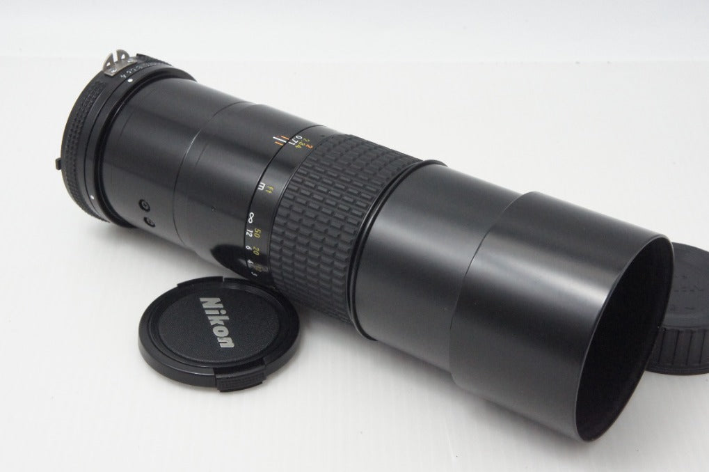 美品 Nikon ニコン Ai-S Micro Nikkor 200mm F4 IF MF 単焦点レンズ 260714ae