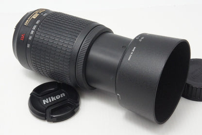 良品 Nikon ニコン AF-S DX NIKKOR 55-200mm F4-5.6G ED VR APS-C ズームレンズ フード ポーチ付 260714ah