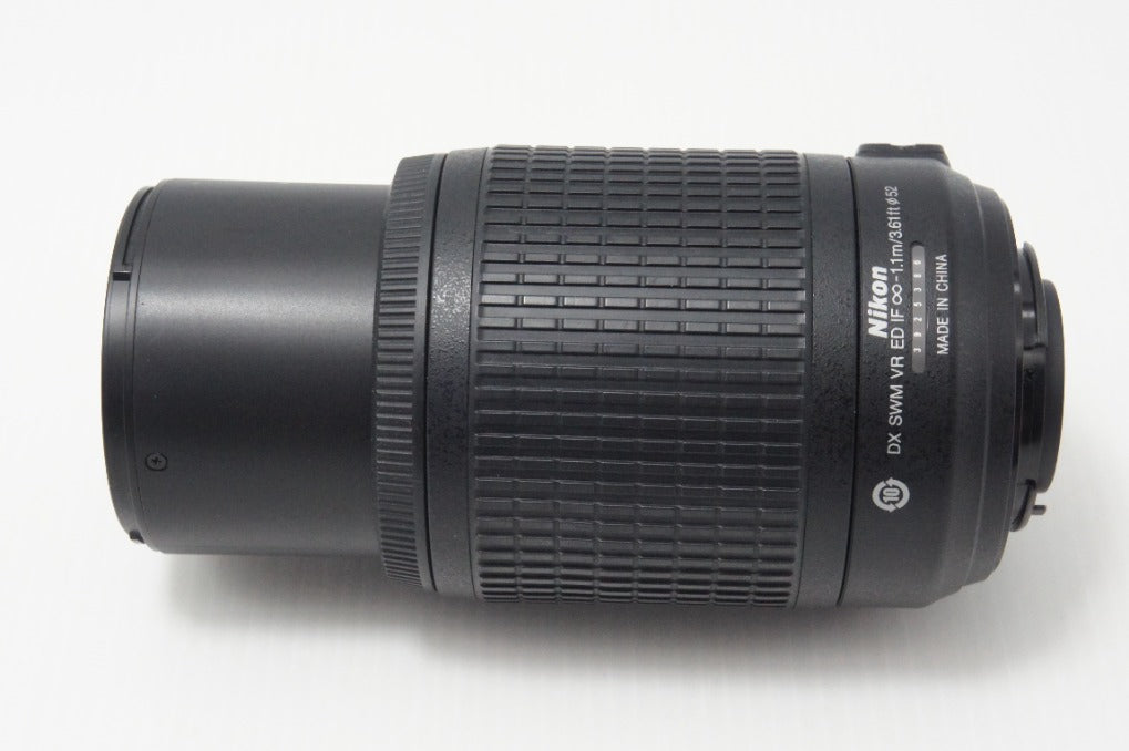 良品 Nikon ニコン AF-S DX NIKKOR 55-200mm F4-5.6G ED VR APS-C ズームレンズ フード ポーチ付 260714ah