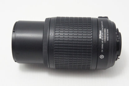 良品 Nikon ニコン AF-S DX NIKKOR 55-200mm F4-5.6G ED VR APS-C ズームレンズ フード ポーチ付 260714ah