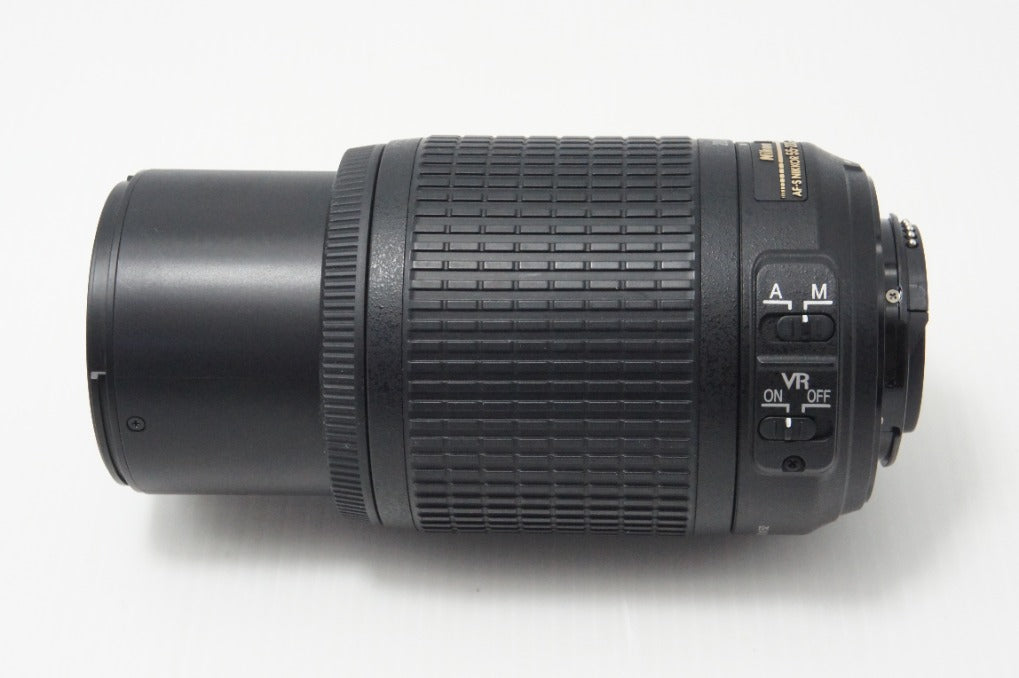 良品 Nikon ニコン AF-S DX NIKKOR 55-200mm F4-5.6G ED VR APS-C ズームレンズ フード ポーチ付 260714ah