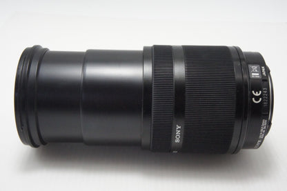 良品 SONY ソニー DT 18-200mm F3.5-6.3 SAL18200 MINOLTA ミノルタ αマウント ズームレンズ APS-C フード付 260714aj