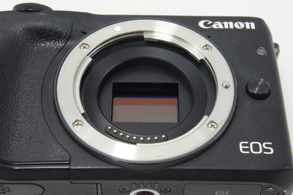 Canon キヤノン EOS M3 ボディ + EF-M 18-55mm F3.5-5.6 IS STM レンズキット ミラーレス一眼カメラ ブラック 260714an