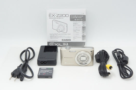 Excellent Condition CASIO Exilim EX-Z200 Compact Digital Camera Gold 260714ap