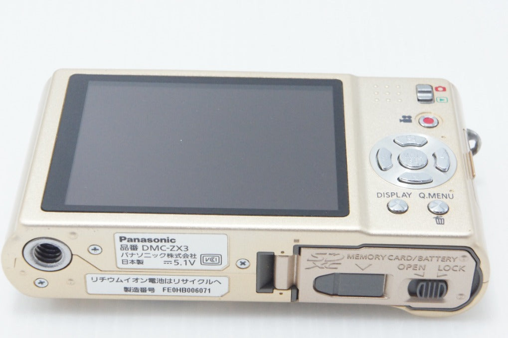 Panasonic パナソニック LUMIX DMC-ZX3 コンパクトデジタルカメラ ゴールド 260714aq