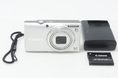良品 Canon キヤノン PowerShot A4000 IS コンパクトデジタルカメラ シルバー 260714at