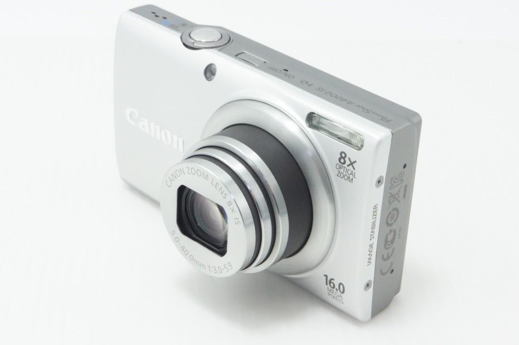 良品 Canon キヤノン PowerShot A4000 IS コンパクトデジタルカメラ シルバー 260714at