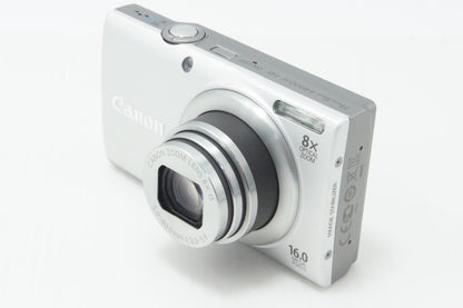 良品 Canon キヤノン PowerShot A4000 IS コンパクトデジタルカメラ シルバー 260714at