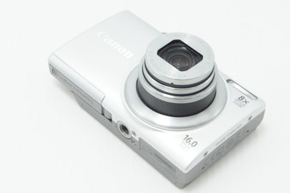 良品 Canon キヤノン PowerShot A4000 IS コンパクトデジタルカメラ シルバー 260714at