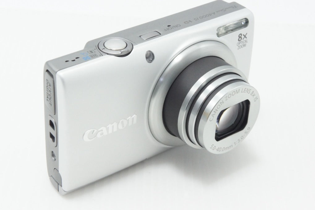 良品 Canon キヤノン PowerShot A4000 IS コンパクトデジタルカメラ シルバー 260714at