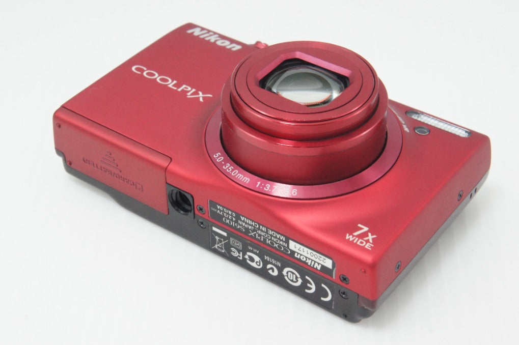 Nikon ニコン COOLPIX S6100 コンパクトデジタルカメラ スーパーレッド